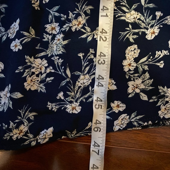 Anna-Kaci California Womems navy Fall Floral Long Sleeve Maxi Dress size small - Picture 9 of 9